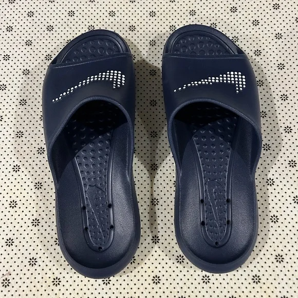 Nike Men's Dark Blue Slide Sandals - Picture 1 of 3